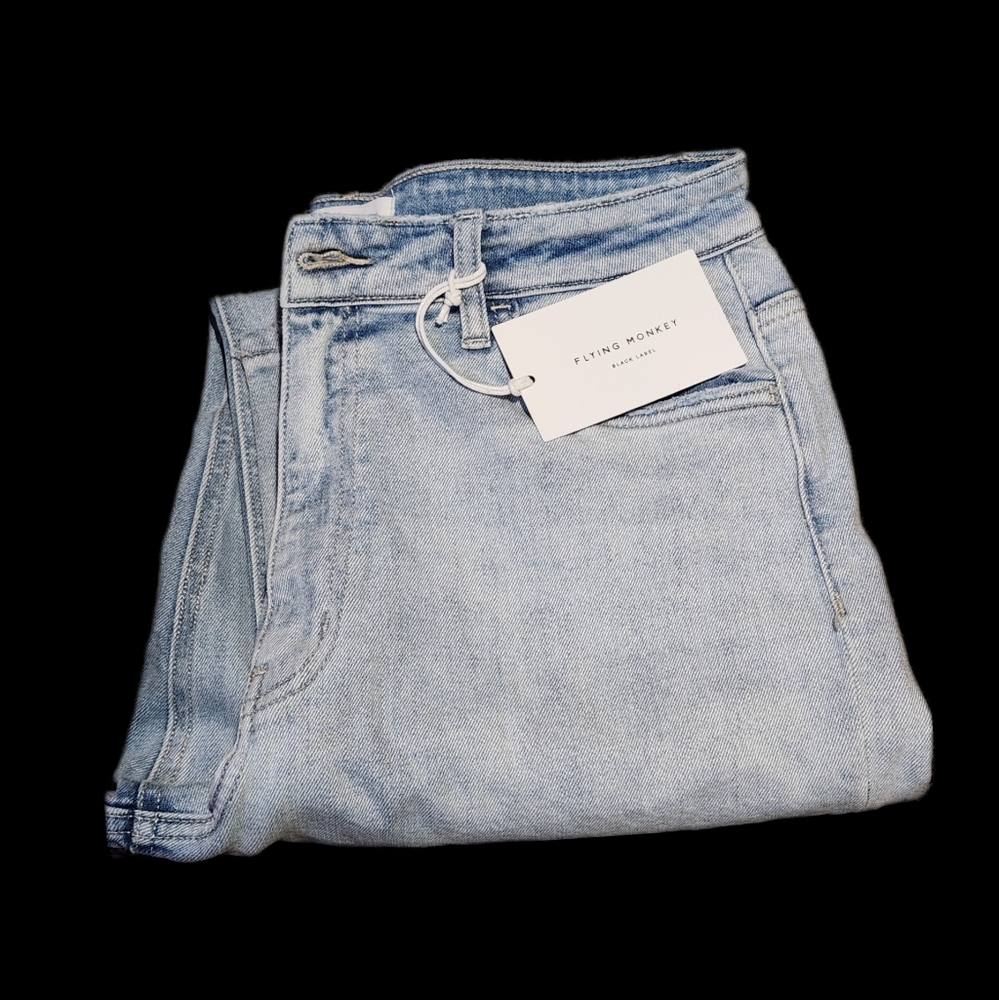 Sea Of Love - Super High Rise 90's Vintage Straight Jeans